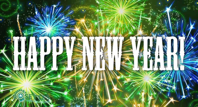 HAPPY NEW YEAR from all the Team at Shamrock Rosettes #SocialEnterprise. We hope you have a happy, healthy, peaceful and prosperous 2024! #HappyNewYear2024 #SocEnt