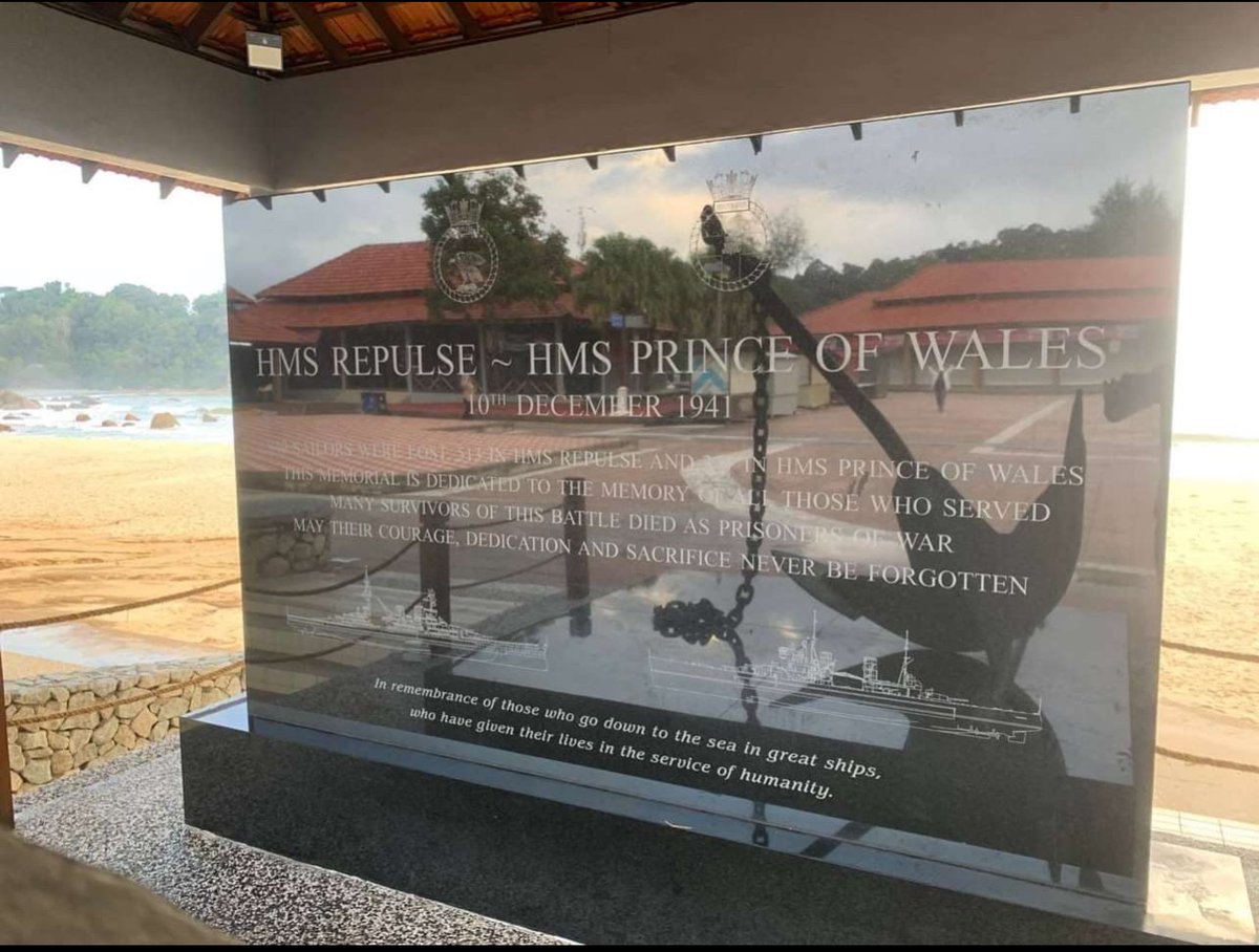 MalayaSingapore's tweet photo. The unveiling of the monument to the #HMSPrinceOfWales & #HMSRepulse
#Kuantan #Malaysia https://t.co/xxj7AcwNAb