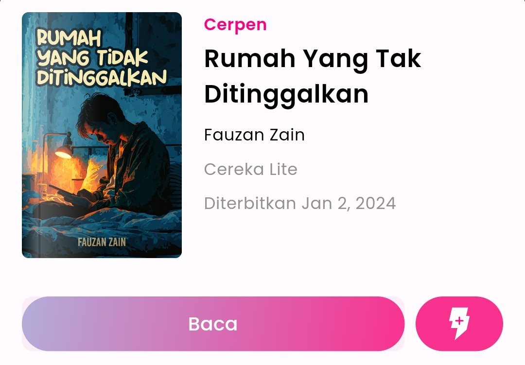 "Rumah Yang Tak Ditinggalkan" kini boleh dibaca percuma di Cereka!

Jom download dan baca tanpa had onelink.to/cereka