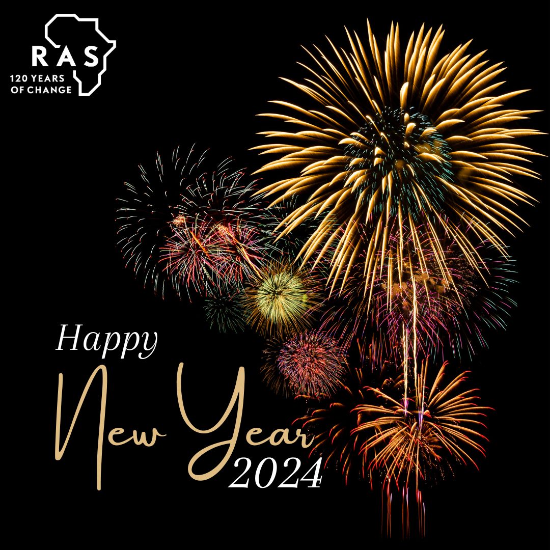 🎉✨ Happy New Year from the Royal African Society! ✨🎉 As we bid farewell to an extraordinary year, filled with challenges and triumphs, we welcome 2024 with open hearts and renewed hope. Wishing you a year ahead filled with love, laughter, and meaningful connections.