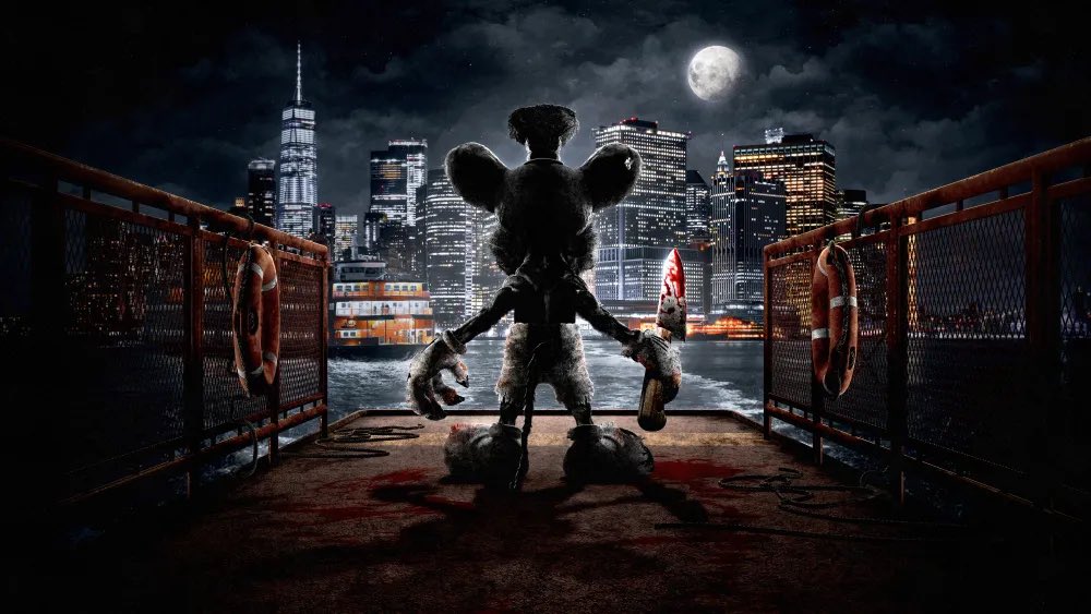DiscussingFilm's tweet photo. First look at another ‘STEAMBOAT WILLIE’ horror movie, which begins filming in Spring.

The film will follow a sadistic mouse who torments a group of unsuspecting ferry passengers. https://t.co/WmTcYH6Ttu