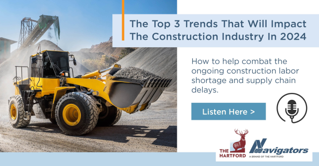 David DeSilva and Eric Koppang recently recorded a podcast with Insurance Business America to discuss the top three trends we can expect to see in the construction industry in 2024. Listen here: ms.spr.ly/6001inac5 #IWork4TheHartford bit.ly/47mqz8n