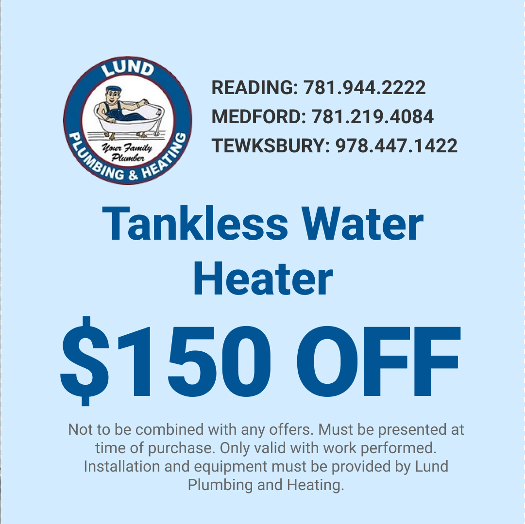 Kick off the New Year with savings! Get $150 off tankless water heaters and enjoy endless hot water with Lund Plumbing & Heating. 

#TanklessWaterHeater #NewYearDeal #LundSavings  #waterheaters #waterheater #tanklesswaterheater #savings #plumbing #heating #hotwater