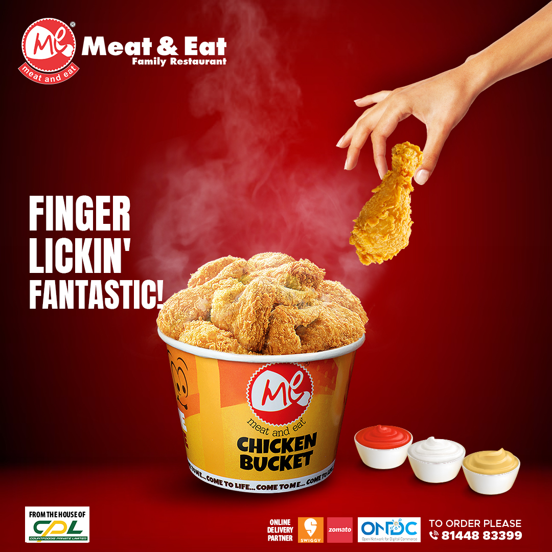 meatandeatindia's tweet photo. #Meatandeat #ChickenBucket #CrispyCluckers #Heaven #FingerLickinGood #foodie #BucketOfJoy #ChickenDinnerDreams #SnackAttackSlayers #PartyFoulPlay #SpiceUpYourLife #foodgasm #foodforlife #Party #foodislove #WingingIt #FoodieFriday #WeekendVibes #foodielife #meatandeatchicken https://t.co/YIrtO9TqzF