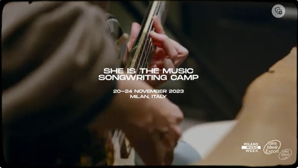 Check out our recap of the She Is The Music Songwriting Camp organized by #ItaliaMusicExport and @SheIsTheMusic, in collaboration with export offices @CNM_frenchmusic, VI.BE, WBM and The Spanish Wave 🎶 Thanks to all the participants💖 youtu.be/V0_lUEx5EHg?si…