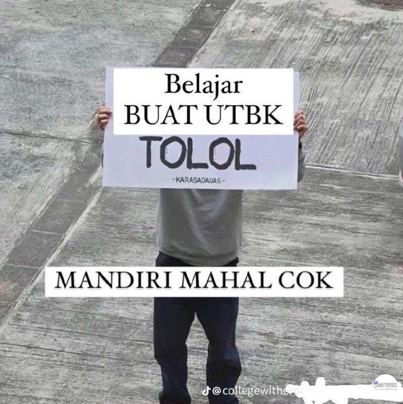sbmptnfess's tweet photo. ptn! stop ngayal ketrima ptn tapi ngga ada usaha❗ https://t.co/9tzb6FgEcT