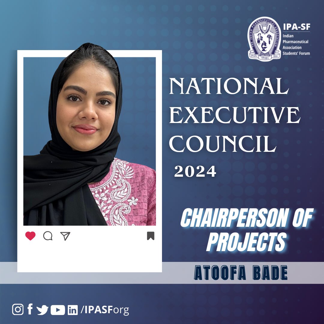 IPA_SF's tweet photo. Charting the course for innovation and success! 

A hearty welcome to our Chairperson of Projects for 2024, steering us towards new horizons. 🎓

#IPASF #2024 #steeringcommittee #congratulations https://t.co/sqQd6oXz6m