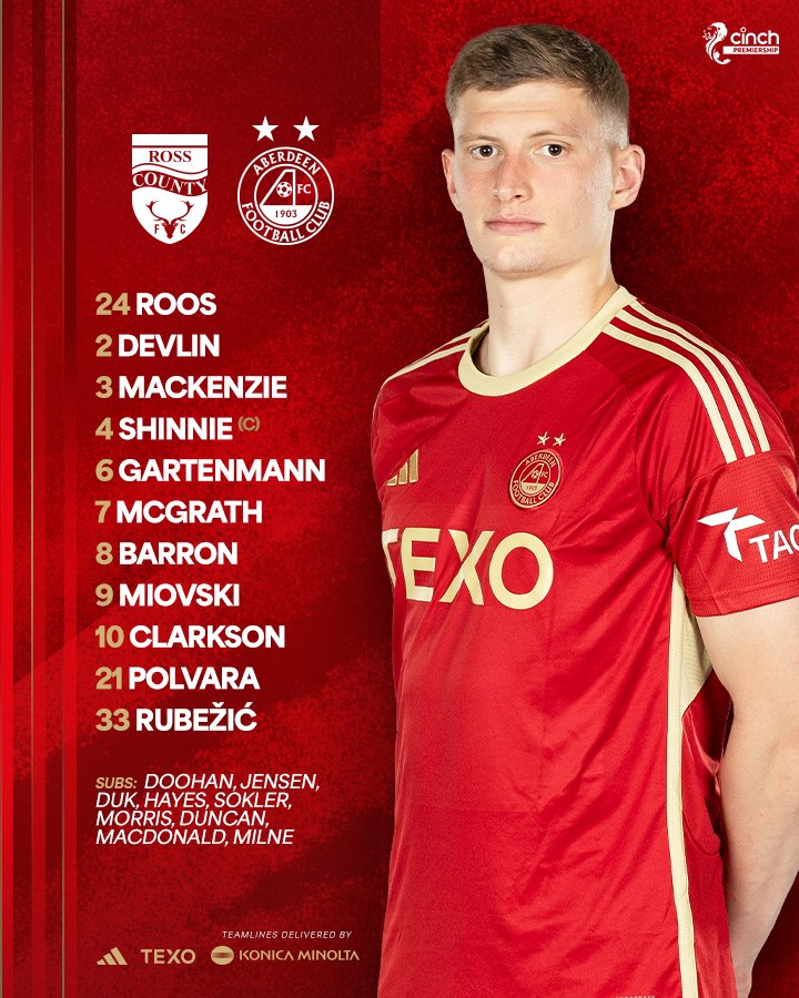 AberdeenFC's tweet image. Our first XI of the year. COYR!

#StandFree