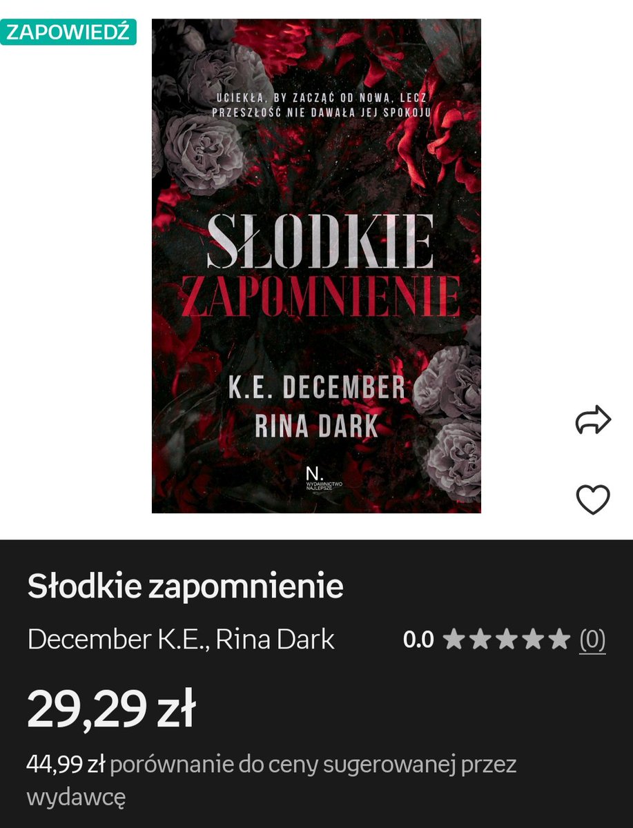 distractedreads's tweet photo. @AutorkaKamila
#rinadark
@Wyd_Najlepsze

#słodkiezapomnienie #empik

https://t.co/IPzpt71ynY https://t.co/oiRQztsqv5