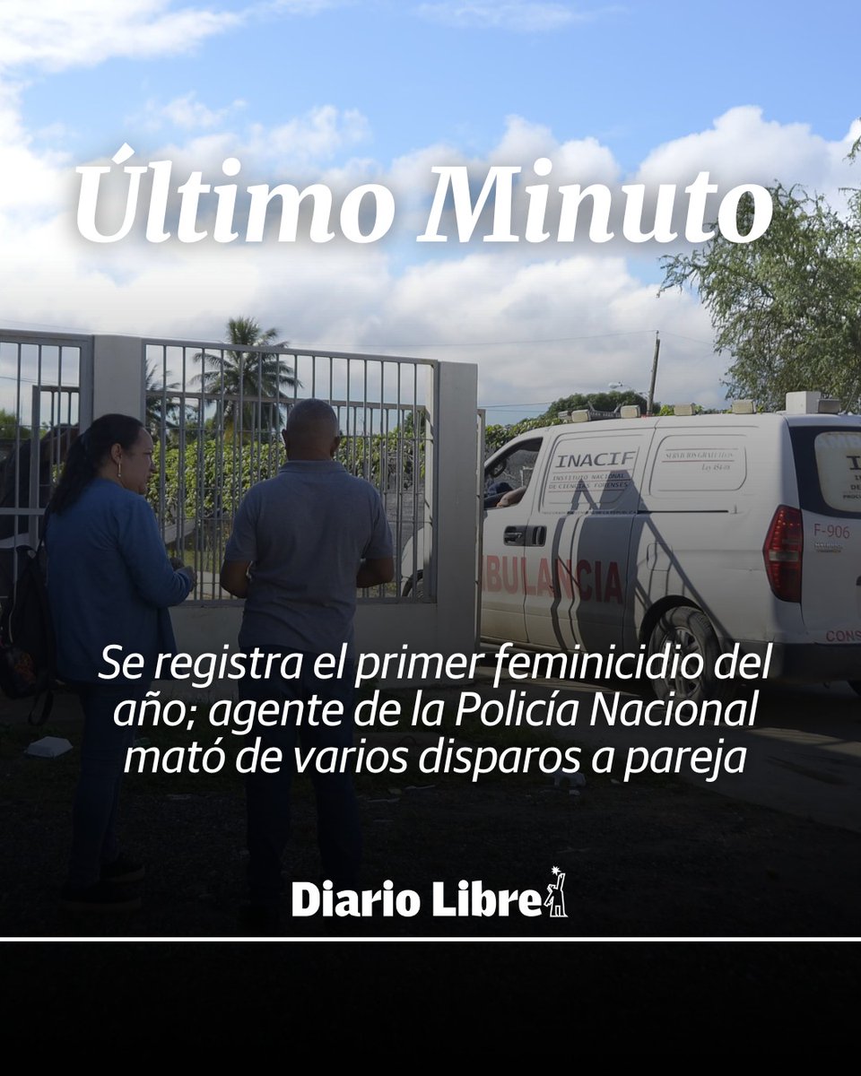 DiarioLibre's tweet photo. 🔴|#UltimoMinutoDL| Agente policial mata a tiros a su compañera sentimental en Mao; la víctima también pertenecía a la uniformada
#DiarioLibre #Policía #Mao #Feminicidio https://t.co/m4gxSMktBT