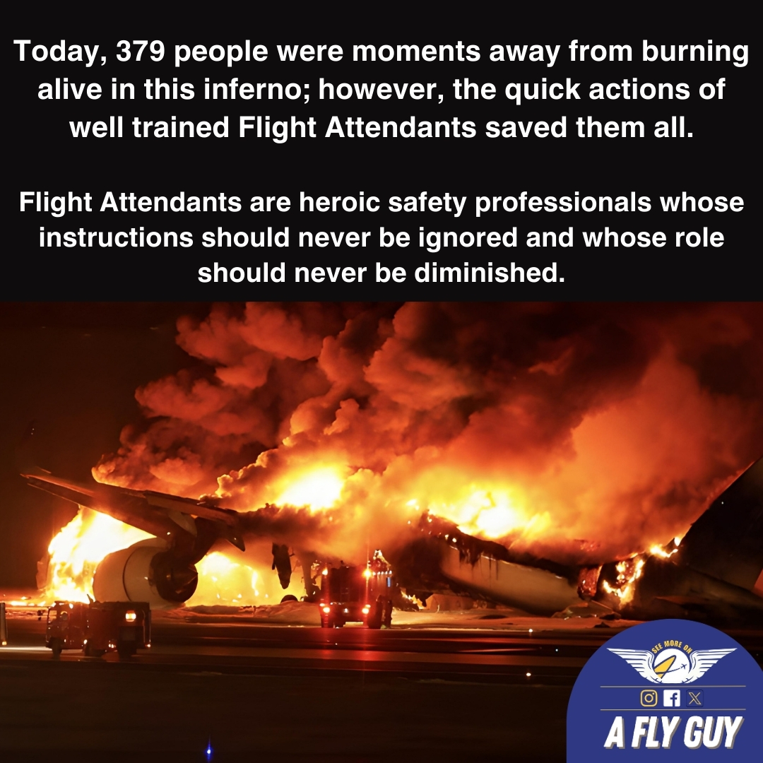 AFlyGuyTravels's tweet photo. Cabin crew are not there to kiss your A#$ we are there to save it! 

#japanairlines #cabincrew #flightattendant https://t.co/AprOvF0MEf