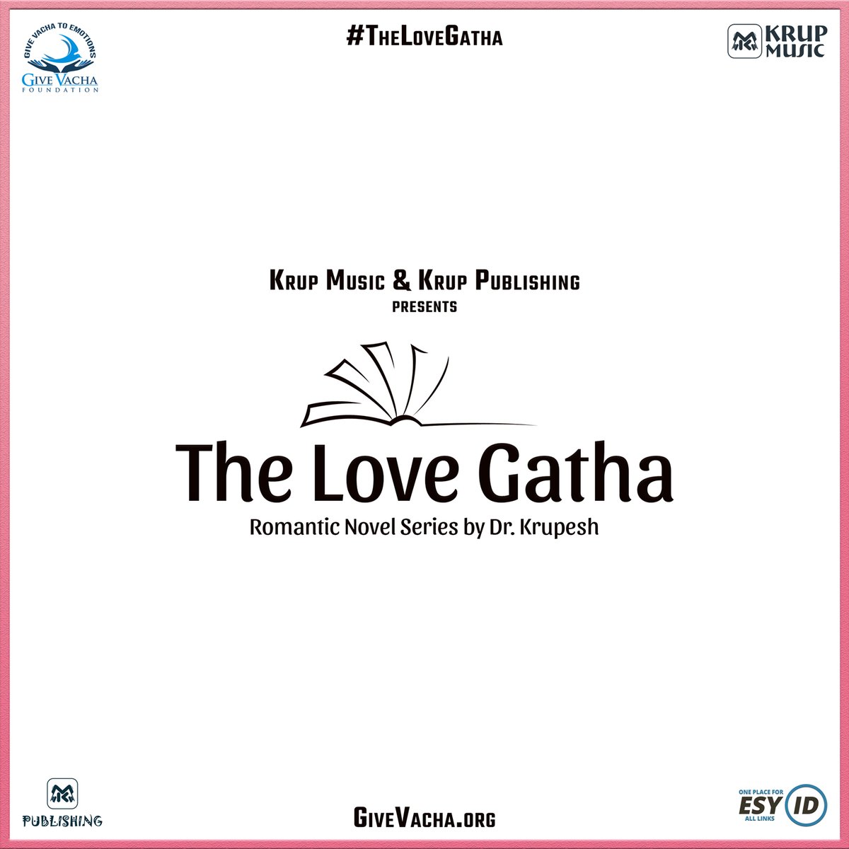 Give Vacha Foundation (@givevacha) on Twitter photo "The Love Gatha", a romantic novel series by <a href="/drkrupesht/">Dr. Krupesh Thacker</a> coming soon. It will be published by Krup Publishing.
#TheLoveGatha #Novel #NovelSeries #RomanticNovelSeries #BookSeries #DrKrupesh #KrupPublishing "The Love Gatha", a romantic novel series by <a href="/drkrupesht/">Dr. Krupesh Thacker</a> coming soon. It will be published by Krup Publishing.
#TheLoveGatha #Novel #NovelSeries #RomanticNovelSeries #BookSeries #DrKrupesh #KrupPublishing