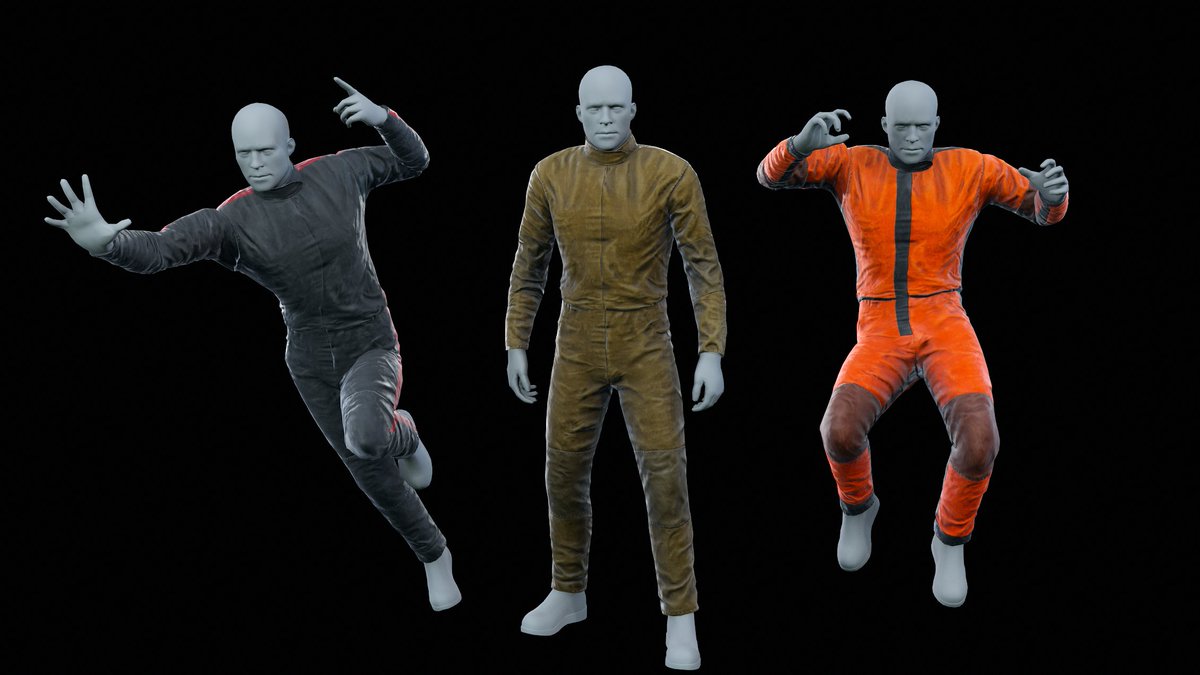 Slayver7's tweet photo. Sci-Fi Jumpsuit.

Lowpoly 3d model. Rigged with Manny skeleton for Unreal Engine5 &amp; Humanoid rig for Unity.
More at: https://t.co/YmuaLKIAkv

#lowpoly #3d #ue5 #scifi #jumpsuit #slayver https://t.co/RnSeK6Ndv8