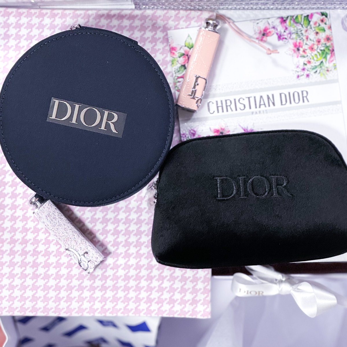 伊勢丹Dior、我慢できず即開封式🙏🏻 アトリエモーヴもピンク