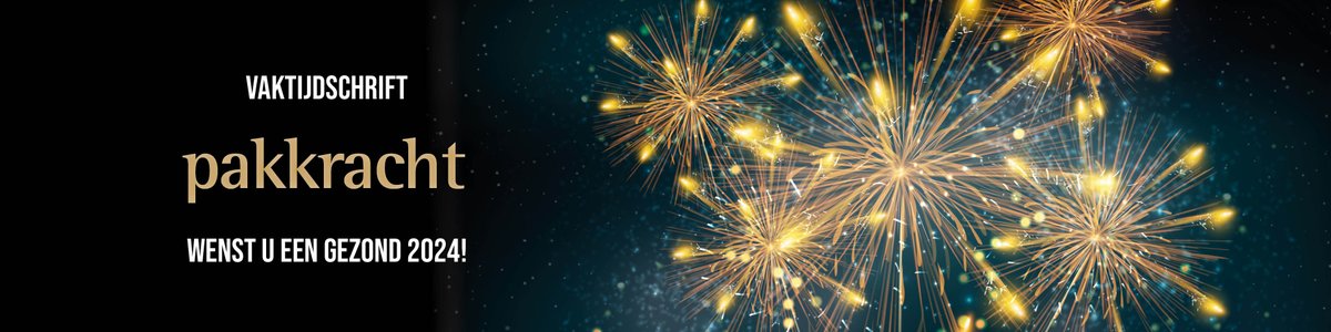 Vaktijdschrift Pakkracht wenst iedereen in de verpakkingsindustrie (en uiteraard ook iedereen daarbuiten) een geweldig en gezond 2024 toe!