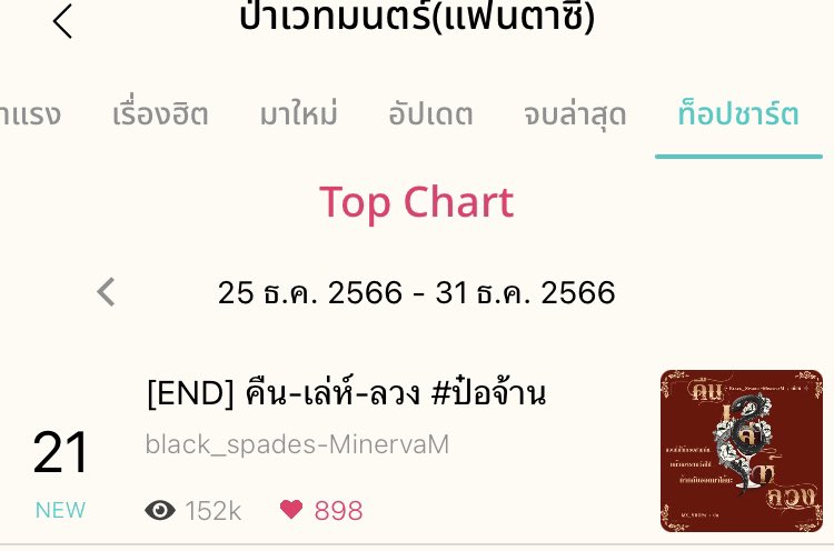mint_matinee's tweet photo. แง ดีใจจจจจ ต้าวตัวใส #เชรีลาแปง ขึ้นถึงอันดับ2เลยอาทิตย์ที่ผ่านมา ขอบคุณทุกคนที่ยังแวะเวียนกลับมาหานะคะ

#หลุมรักนายซุ่มซ่าม ก็ยังอยู่ตลอดไม่ไปไหน ส่วน #FlybyNightBZ ได้กลับขึ้นมาเฉิดฉายอีกครั้ง ดีใจมากๆเลย ขอบคุณทุกคนน้า 🥹🙏🏻💚❤️

#ฟิคป๋อจ้าน https://t.co/pBaRGwhTZR