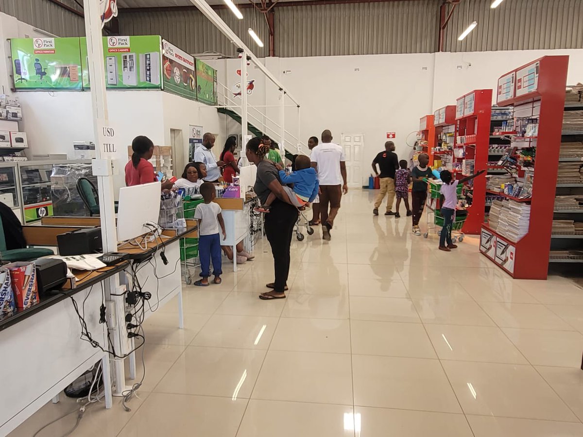 firstpack1's tweet photo. Are you still in the festive mood? Skip the back-to-school rush and visit us at 127 Masostha Ndlovu First Park Mega Mart. Experience a one-stop shop, with a self-service facility, an endless number of tills, amazing customer service, and free parking!โจ
#backtoschoo #discounts https://t.co/bhmwoXWsVO