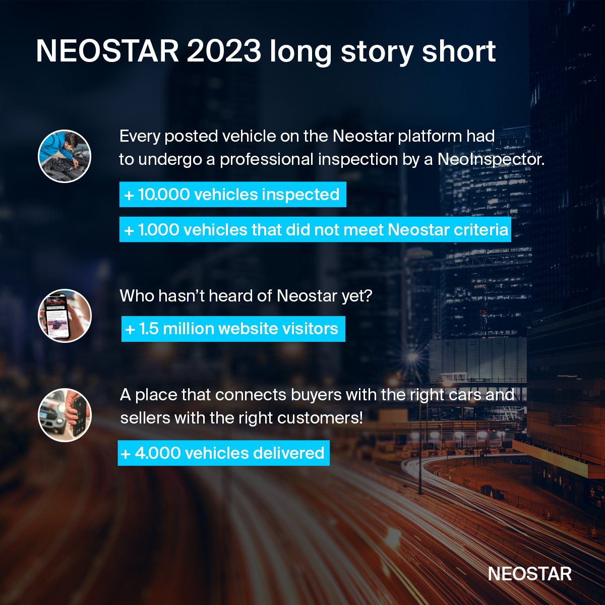 NeostarC's tweet image. A glance in the rearview mirror at the year 2023, and we continue the journey through the year 2024! ✨🎆

We are looking forward to the 𝐧𝐞𝐰 𝐨𝐩𝐩𝐨𝐫𝐭𝐮𝐧𝐢𝐭𝐢𝐞𝐬, and 𝐜𝐡𝐚𝐥𝐥𝐞𝐧𝐠𝐞𝐬, in 2024! 💥

#Neostar #neostarkvaliteta #NewYear2024