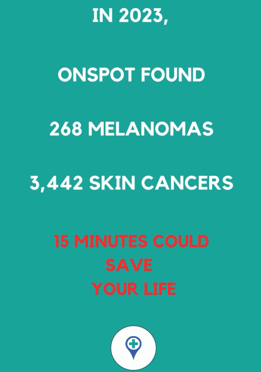 Our #convenience is directly responsible for these numbers. We come to your business or community so there's no excuse not to get your annual #skincheck #skincancer #Melanoma #skincancerprevention 
onspotdermatology.com