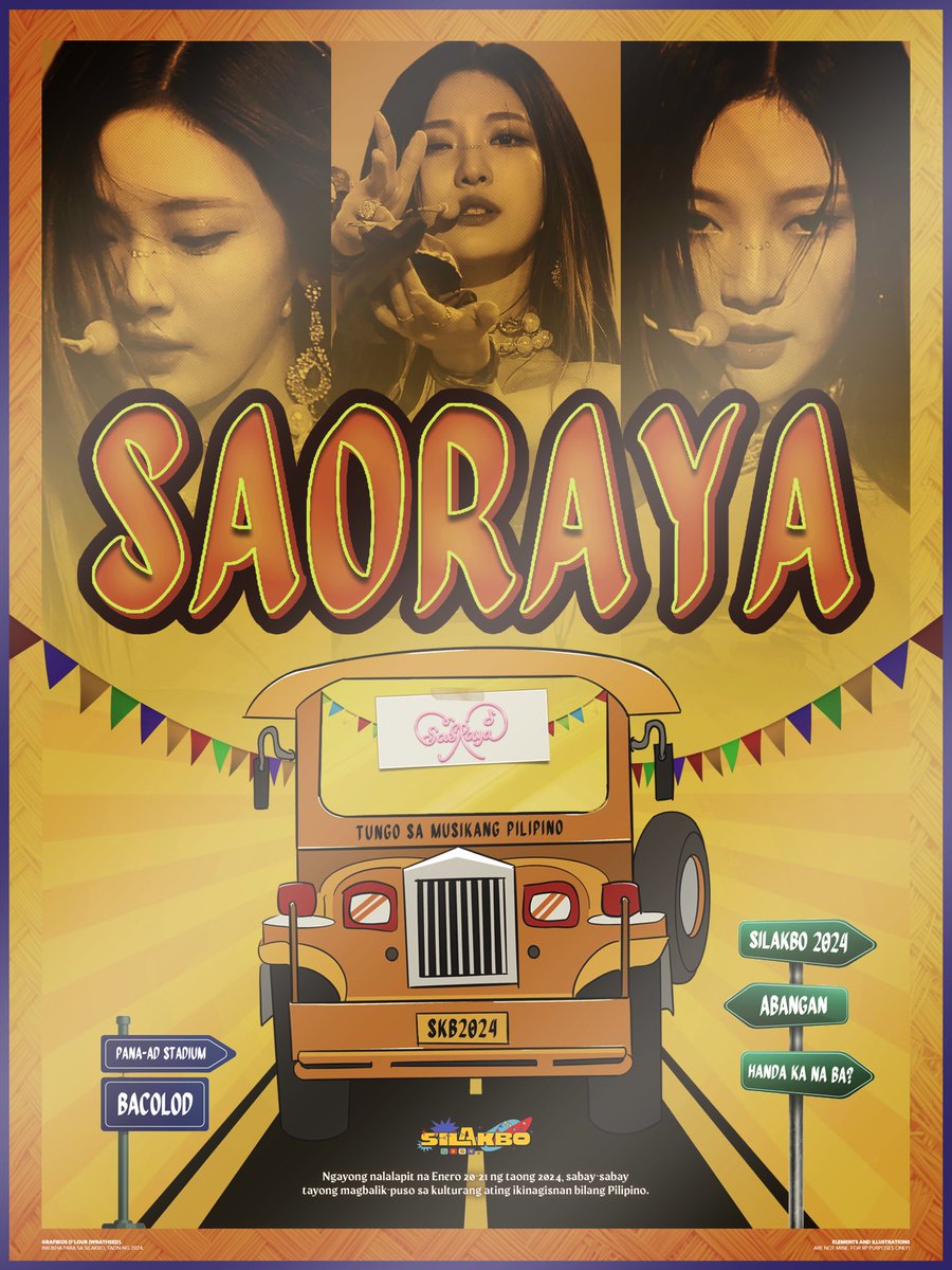 ‌
    
    𓇢𓆸 SILAKBO 2024: PIYESTANG PINOY

     Abangan si SAORAYA sa entablado ng
     SILAKBO sa ika-20 ng Enero taon 2024! ༄

     #AngPagsibolNgNakaraan
     #MulingPagAlab #Silakbo2024

‌