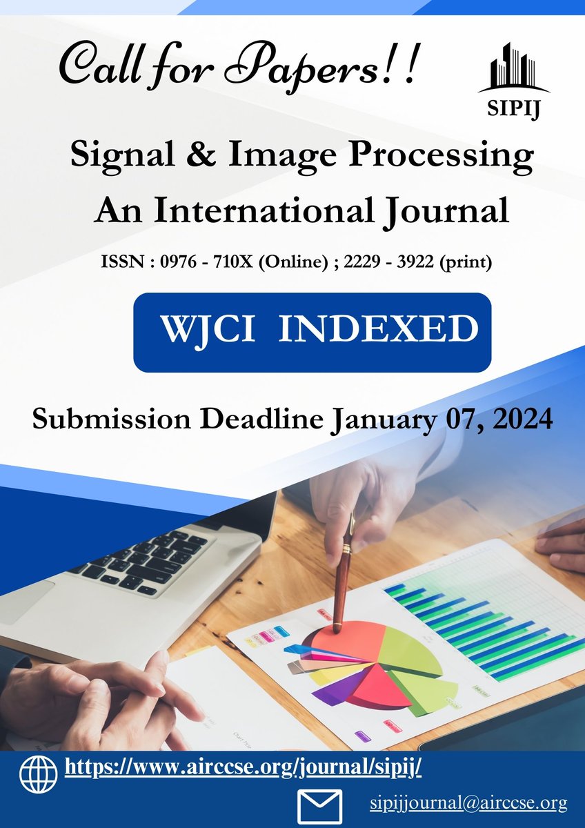 SIPIJJournal's tweet image. #signalsandsystems #signals #electrical #digitalsignagesolution  
***WJCI Indexed***
Signal &amp;amp; Image Processing : An International Journal (SIPIJ)
ISSN  :  0976 - 710X (Online) ; 2229 - 3922 (print)
 airccse.org/journal/sipij/…
Submission URL-airccse.com/submissioncs/h…