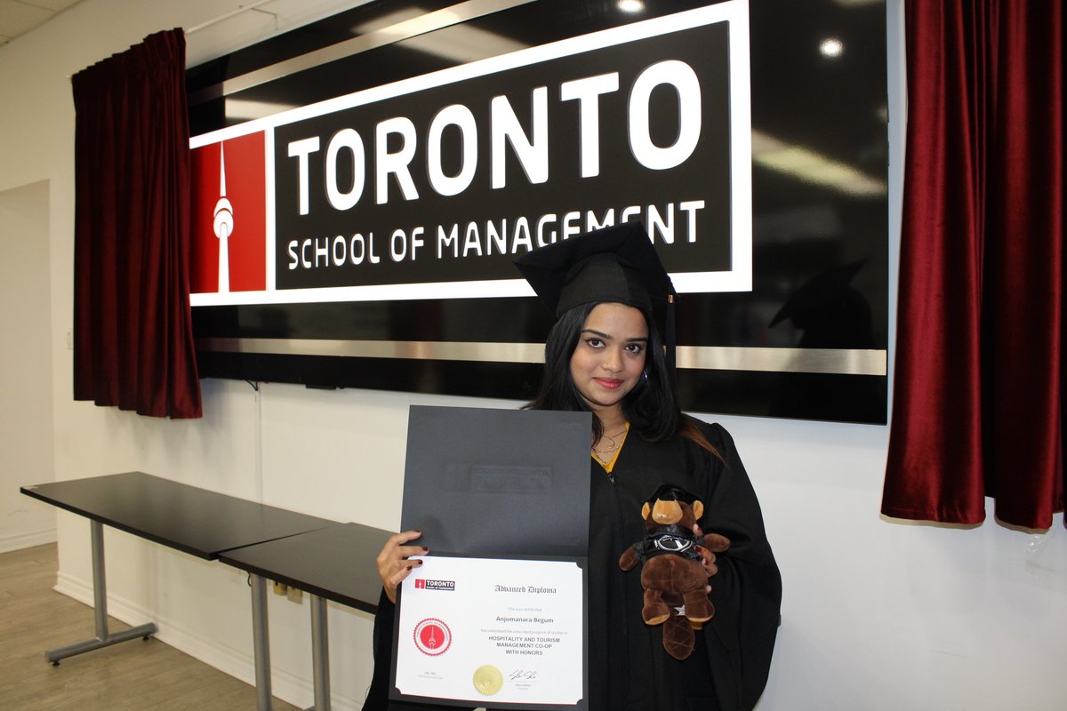 TorontoSoM's tweet photo. Today, we’ll hear from Anjumanara, our Advanced Diploma in Hospitality and Tourism Management Co-op program alum from Bangladesh!

We’re always here to support you in your endeavours, Anjumanara!

#TSoMGrad #TSoMAlumni #myTSoM #TSoM #FindSuccessWithTSoM #GetInspiredFindSuccess https://t.co/AUNUqBFP7D