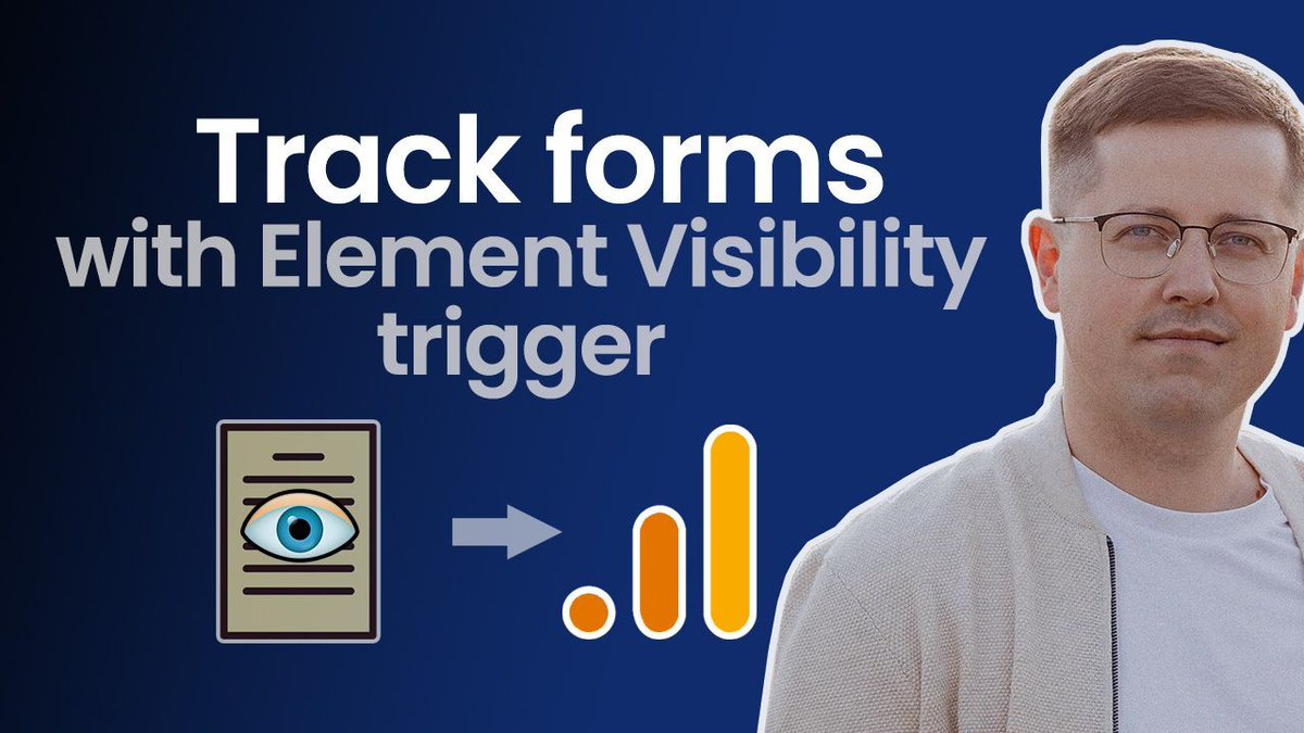 fedorovicius's tweet photo. Updated video: How to track form submissions with Element Visibility trigger (and GA4)
https://t.co/Lk08V5Gk4L
#googletagmanager #gtmtips #googleanalytics4 https://t.co/UIfDQefoBh