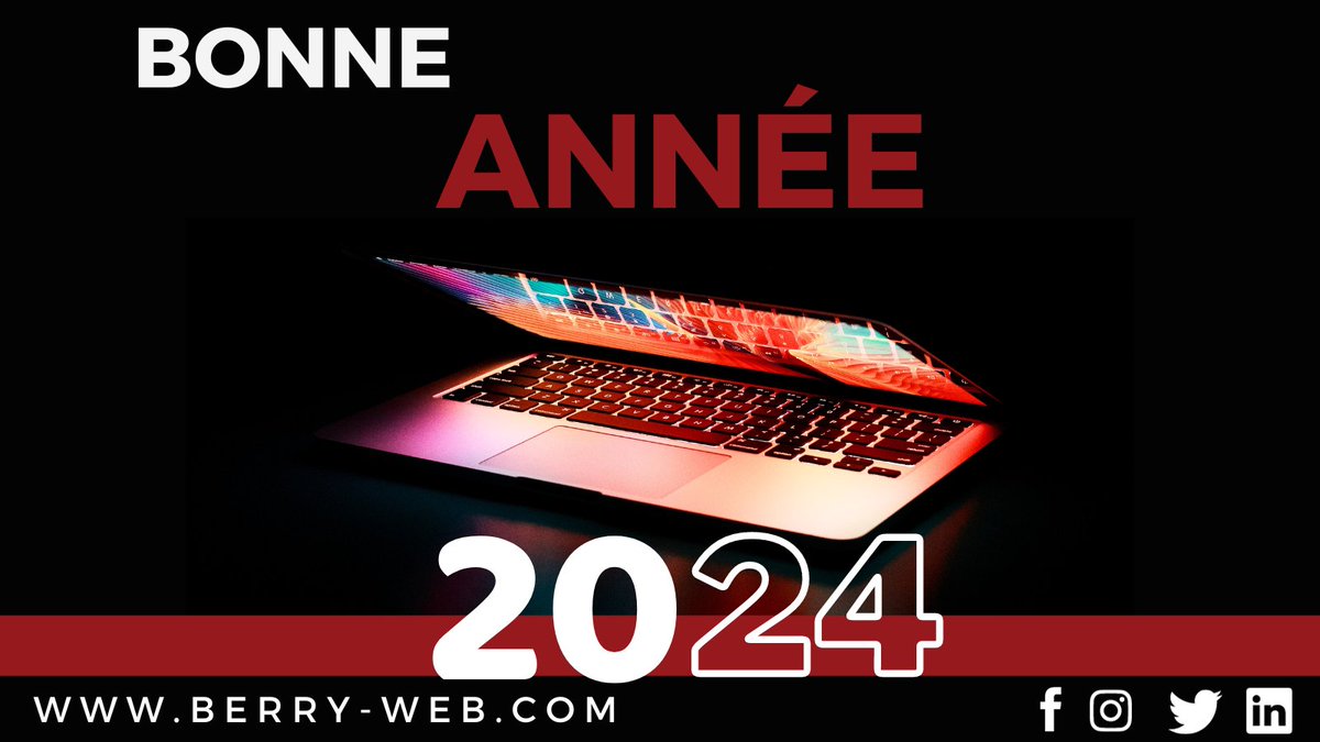 berry_web's tweet photo. Berry Web vous souhaite une belle 
année 2024 !

#AgenceWeb #BerryWeb #happynewyear 
#bonneannée #digital #meilleursvoeux #siteweb 
#siteinternet https://t.co/8W1APVrzUl