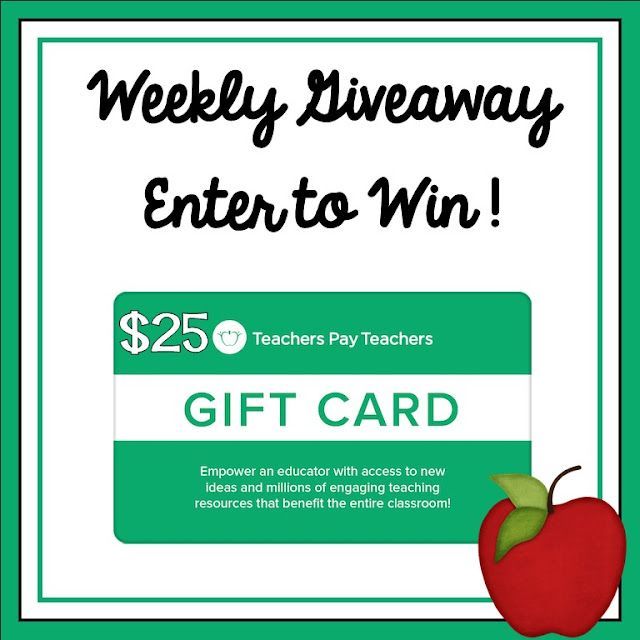 📣 Drumroll, please! 🥁 Our first giveaway of the year is live! Enter now for a chance to win a $25 TpT gift card. 📚 #TeacherGiveaway #WinBig buff.ly/3RLqeq0