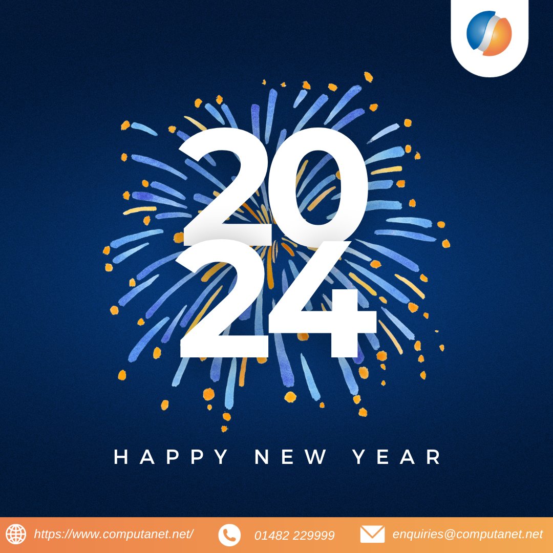 ComputanetMSP's tweet image. As we welcome 2024 we wish our Customers, business partners and suppliers a healthy, happy and productive 2024!  We are excited to see what the year brings!   #computanet #newyear #itsupport #support #givethanks