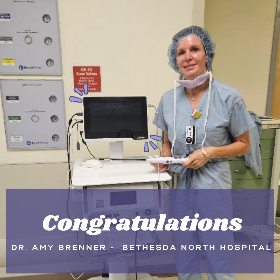 Congratulations to Dr. Amy Brenner at Bethesda North Hospital for completing her first Sonata case! We're excited to see what the new year has in store for Bethesda North Hospital. #gynecologistnews #womenshealth #fibroidtreatment #sonatatreatment