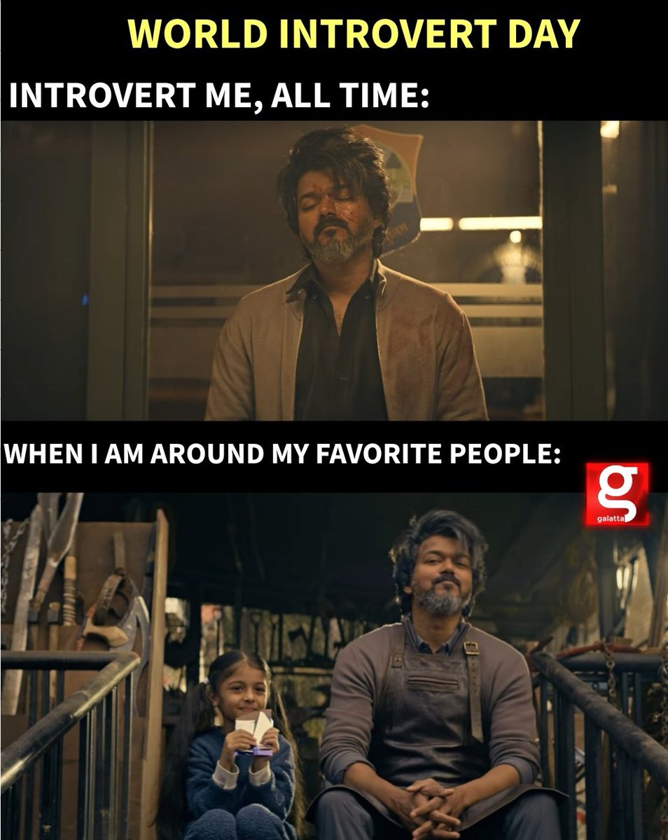 galattadotcom's tweet image. Tag that Introvert friend 😂❤️

#WorldIntrovertDay #IntrovertDay #Galatta