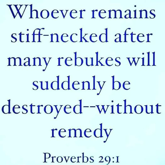 1TruthAndGrace's tweet photo. #Proverbs29:1 https://t.co/1OFOAxXBq4