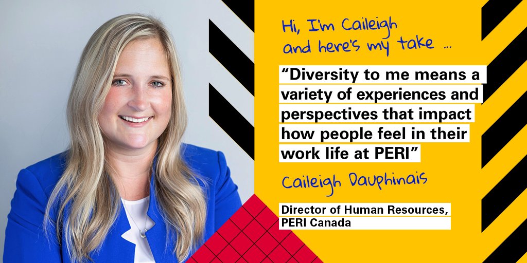 For Caileigh Dauphinais, HR Director at PERI Canada, #diversity is important, prioritizing inclusive voices and fostering understanding through open #communication. Kudos to Caileigh for spearheading positive #change within our company! 🌟👏 #PERI