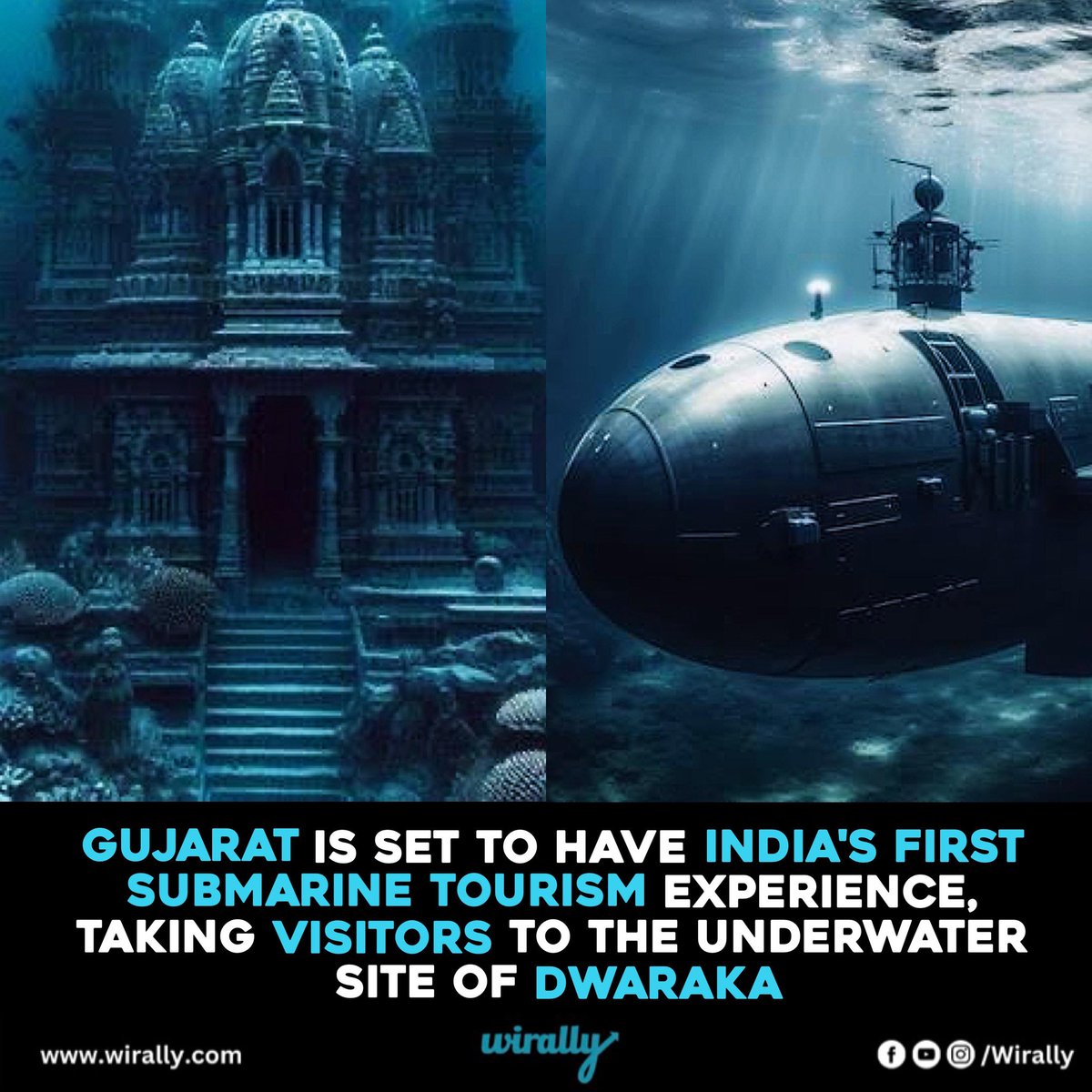 Dive into the depths of history. #dwaraka #Gujarat #NewsUpdates