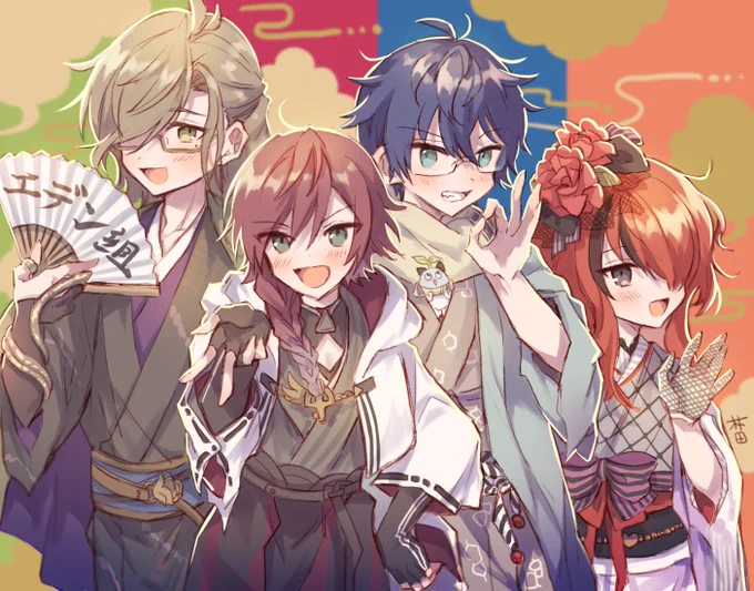 エデ組2.5周年!! #絵バンス #まめねことレオス #レインの依頼書 #イロ絵す 
