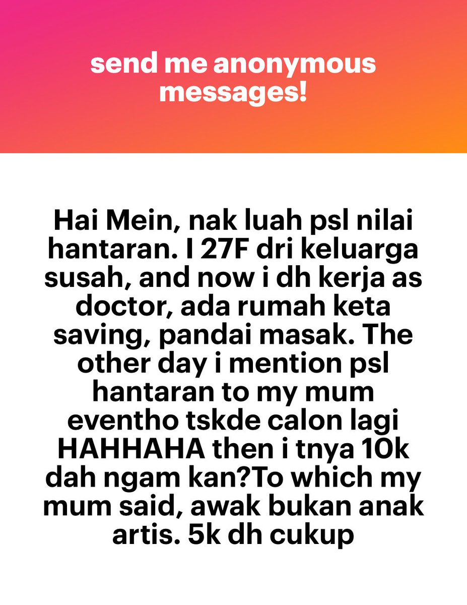 meinmokhtar's tweet photo. Ada sapa nak kahwin dengan doktor? Hantaran sebulan gaji HO ni. https://t.co/GoGDESJvET