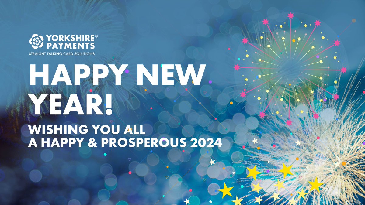 Happy New Year everyone! From all of us at Yorkshire Payments we wish you a happy, healthy, prosperous 2024!

#happynewyear #newyear