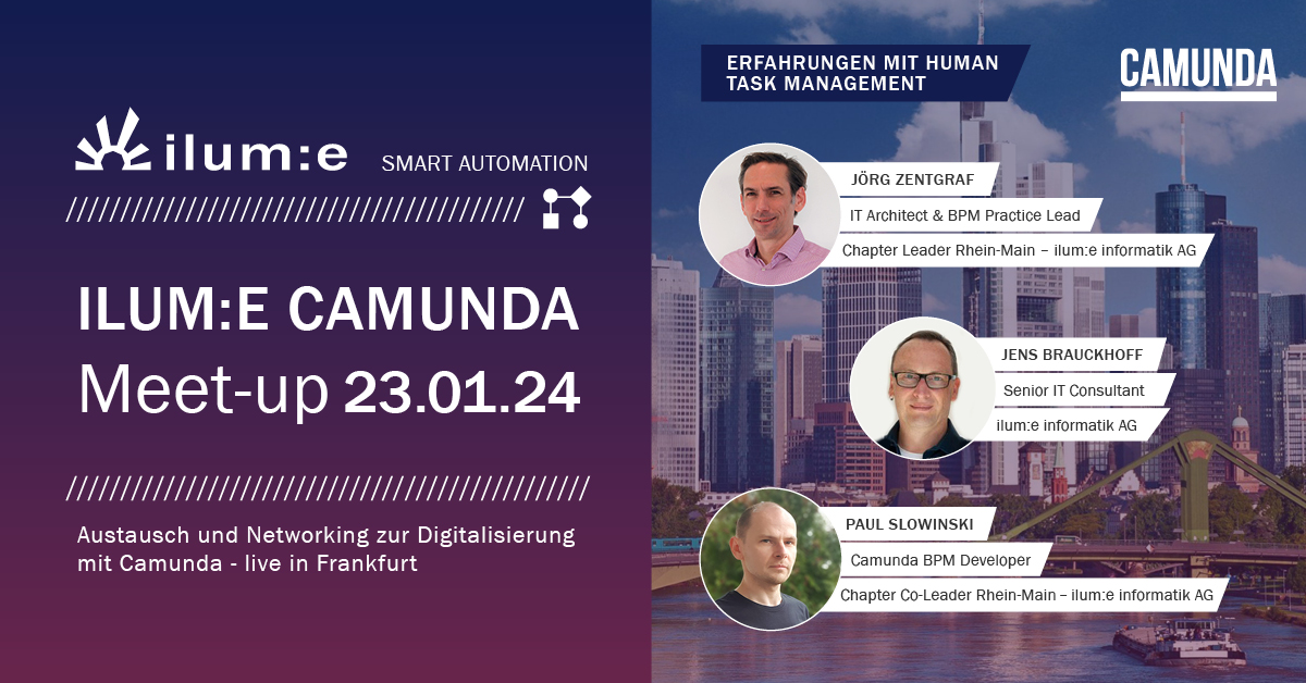 ilum_e's tweet photo. Camunda bietet eine praktische Tasklisten-Anwendung mit grundlegenden Funktionen, aber vielleicht stößt du an ihre Grenzen, wenn es um spezifischere Anwendungsfälle geht. Genau hier setzt unser 16. Meet-up an! 
Melde dich jetzt an: https://t.co/QI81mAYB9M

 #bpm #camunda https://t.co/GajYqLRXUq