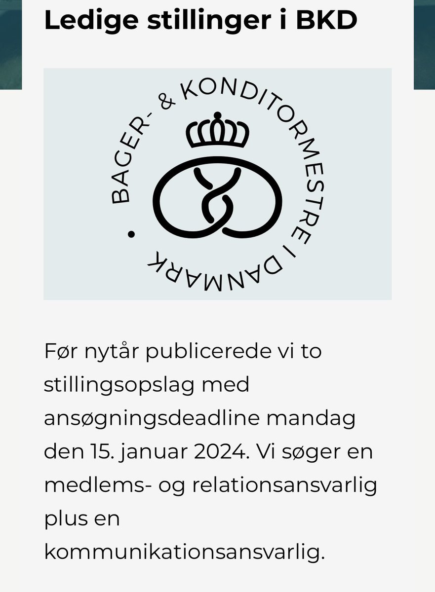 BKDiDanmark's tweet photo. Ledige stillinger i BKD: Medlems- og relationsansvarlig (https://t.co/OHO4iQkyH0) + kommunikationsansvarlig (https://t.co/jrqCVQSzwo). Ansøgningsdeadline = 15. januar. https://t.co/kwbLWa0XwO