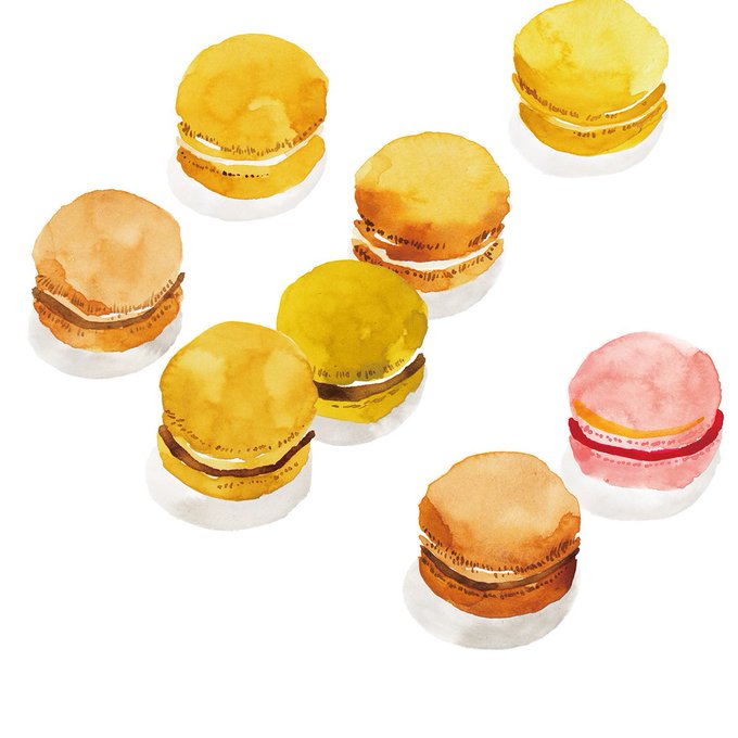 「pastry white background」 illustration images(Latest)