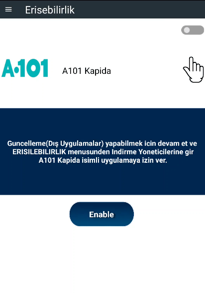 0x6rss's tweet image. This is a type of craxs rat(#spynote) malware. Since A101 is a Turkish🇹🇷 market chain, the target is Turkish citizens.