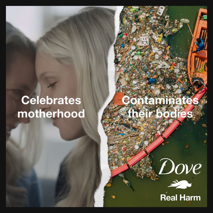 Dove claim to celebrate motherhood - while their plastic contaminates our bodies. Tell Dove it's time they end their plastic hypocrisy.