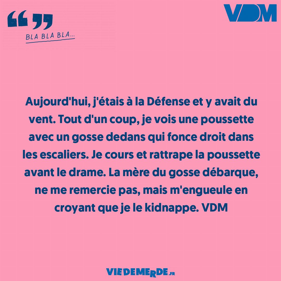 Postez vos VDM les plus drôles ici : viedemerde.fr/?submit=1 et/ou téléchargez notre appli officielle - viedemerde.fr/app