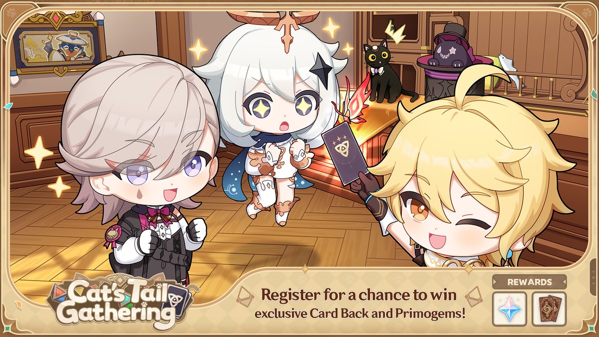 Cat's Tail Gathering 2024 New Season Now Open  for Registration

Players, are you ready for the next round of  challenges? Cat's Tail Gathering 2024 New Season registrations are now  available!

hoyo.link/7KUgFCAL

#GenshinImpact 

Follow us on <a href="/AstraCarnival/">Genshin Impact - Astra Carnival</a> and retweet