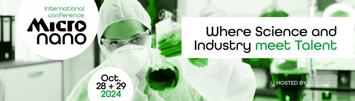 𝗖𝗮𝗹𝗹 𝗳𝗼𝗿 𝗔𝗯𝘀𝘁𝗿𝗮𝗰𝘁𝘀 𝗶𝗠𝗡𝗖𝟮𝟰 𝗼𝗽𝗲𝗻
The International MicroNanoConference ’24 (iMNC24) will be held in Eindhoven from Monday, October 28th to Tuesday, October 29th, 2024. They would like to invite you to submit abstracts: minacned.nl/imnc/?lang=en#…