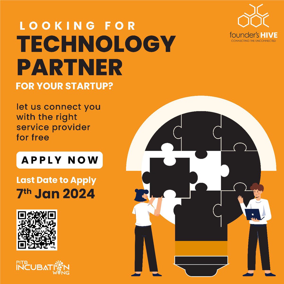 #FoundersHive Calling all entrepreneurs to join this networking event and get connected with top CTOs and software houses for to find your next tech partner. ⏰ Limited spots available - secure yours by 𝐉𝐚𝐧𝐮𝐚𝐫𝐲 𝟕𝐭𝐡. Link to register: bit.ly/4713iZe