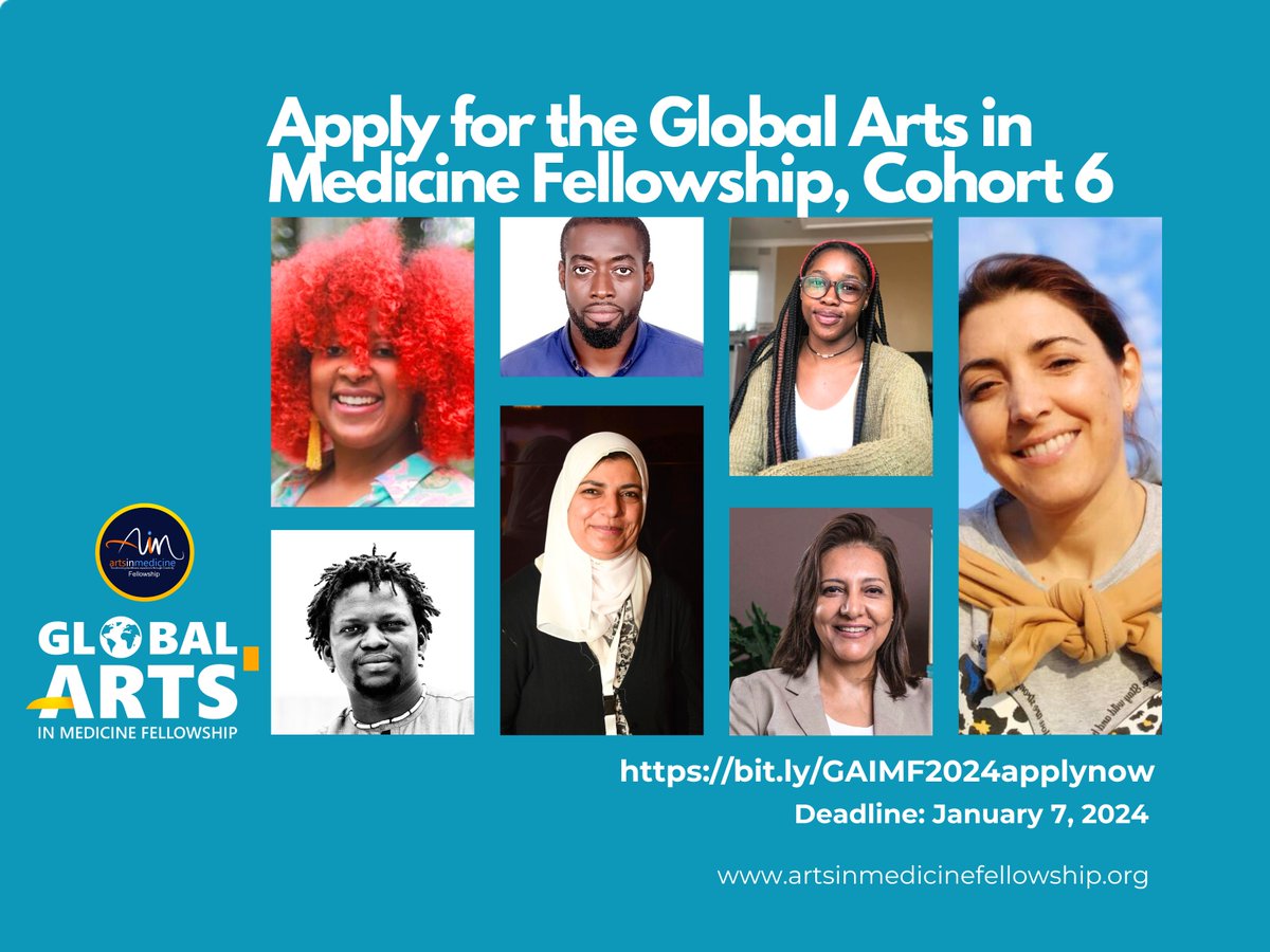 5 days to go Join our global community of arts in health practitioners to expand your leadership, influence, social impact and international network. Click on the link below to *Apply Now* bit.ly/GAIMF2024apply… Application deadline: January 7, 2024 @VeronicArts @LAHArtsHealth