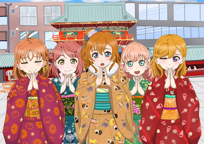 2024年 今年もよろしくお願いします  #ラブライブ #ラブライブサンシャイン #ラブライブスーパースター #虹ヶ咲学園スクールアイドル同好会 #蓮ノ空女学院スクールアイドルクラブ