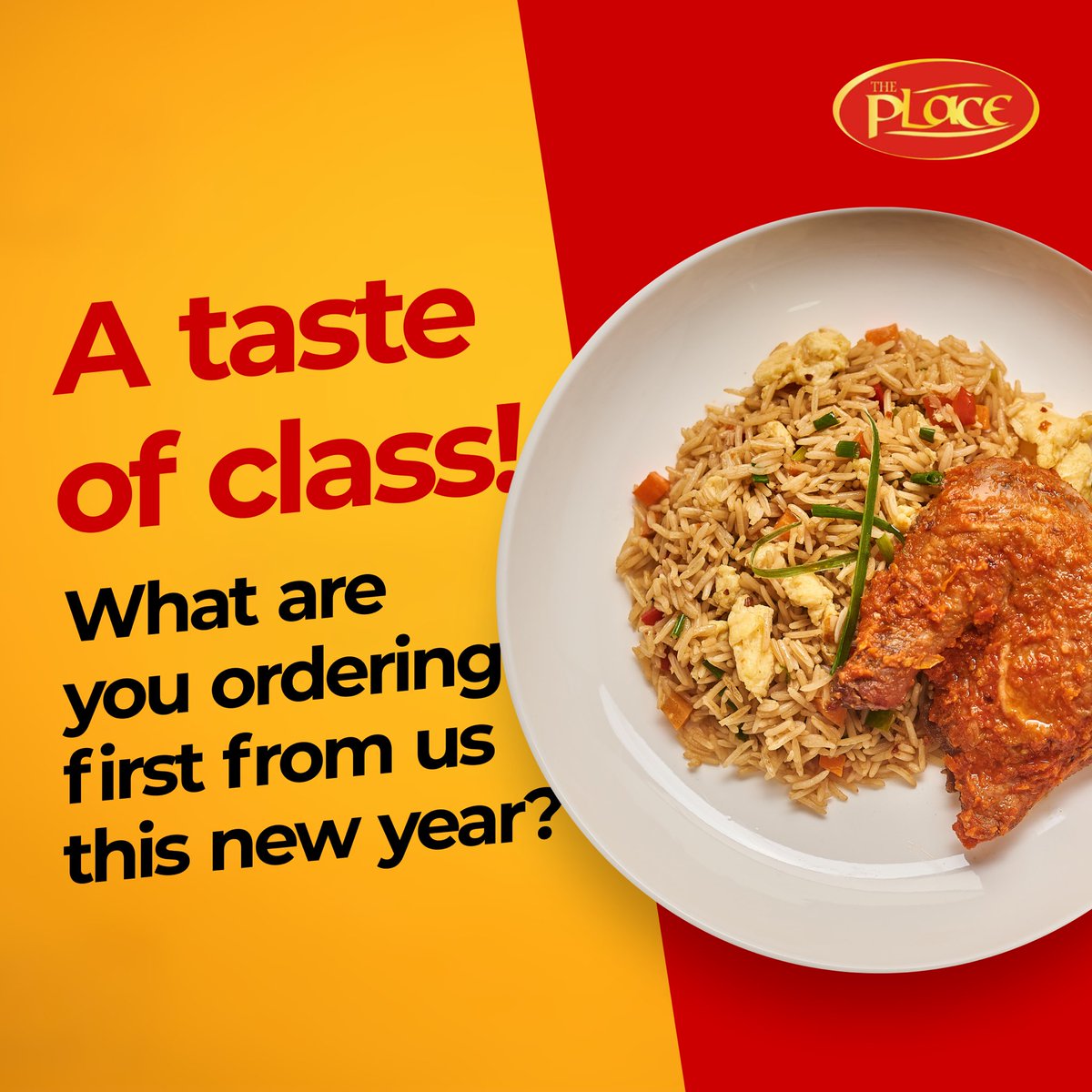 Elevate your dining experience with a touch of class! 

What will you be ordering first from us in the new year? 

#ATasteOfClass
#FoodExploration #UnexpectedFlavors #ShareYourBite
#ThePLacE #BreakfastDelights #FuelYourMorning #DeliciousStart #FlavorExplosion #NigerianFood